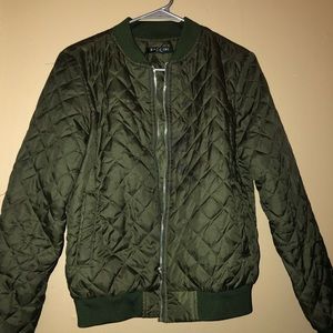 Olive Puffy Coat